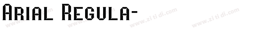 Arial Regula字体转换